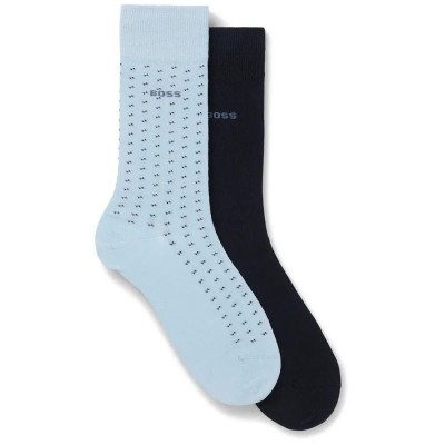 чорапи,мъжки,чорапи,дамски,чорапи,boss,50564502,long,socks,2,pairs,blue,(light,pastel,blue)