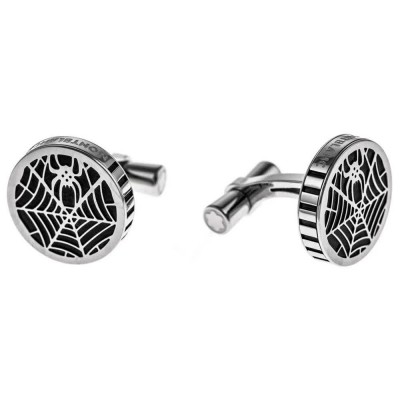 бижутерия,montblanc,mb114708,cufflinks,silver,black