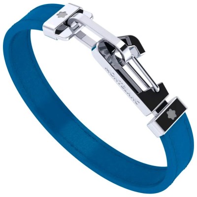 бижутерия,montblanc,mb123823,bracelet,blue,silver