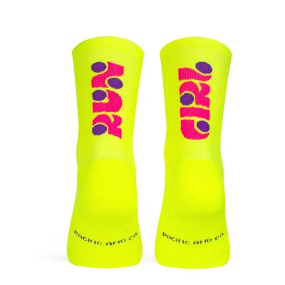 детски,чорапи,мъжки,чорапи,дамски,чорапи,pacific,socks,run,girl,socks,yellow,(neon)
