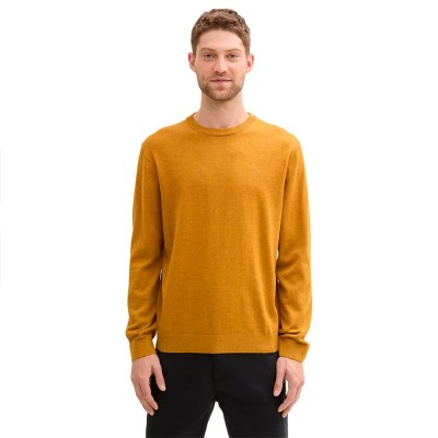 блуза,мъжки,пуловери,дамски,пуловери,tom,tailor,1039810,basic,knit,sweater,yellow,(mustard,melange)