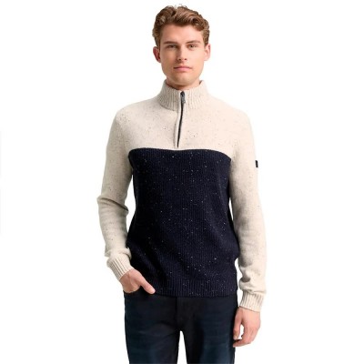 блуза,мъжки,пуловери,дамски,пуловери,tom,tailor,1048713,sweater,white,black,(offwhite,navy,color,block)