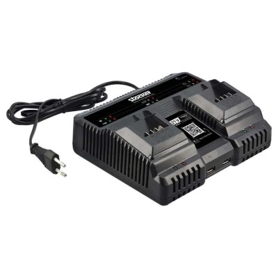 батерии,stocker,double,fast,charge,21v,battery,charger,silver,(black)