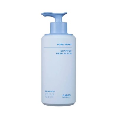 хигиена,коса,amos,professional,pure,smart,deep,action,shampoo,500,ml,clear,(blue,white)
