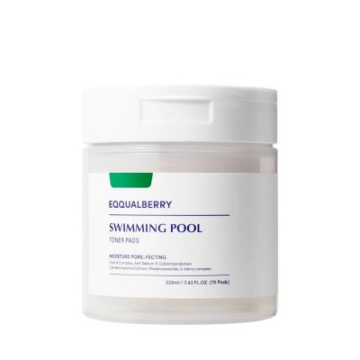 козметика,за,овлажняване,eqqualberry,swimming,pool,pads,facial,tonic,white,(clear,white)