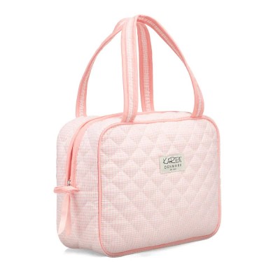 несесер,тоалетни,принадлежности,karen,large,quilt,wash,bag,pink,(pink,white)