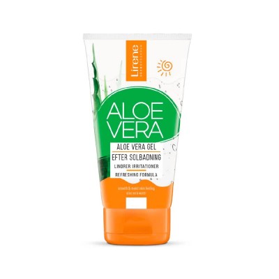 козметика,за,защита,от,слънце,lirene,aloe,vera,after,sunbathing,after,sun,clear,(green,white)