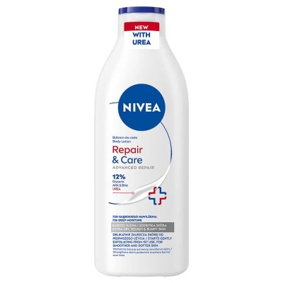 хигиена,тяло,nivea,repair,&,care,advanced,body,and,hair,lotion,400,ml,clear,(white,blue)