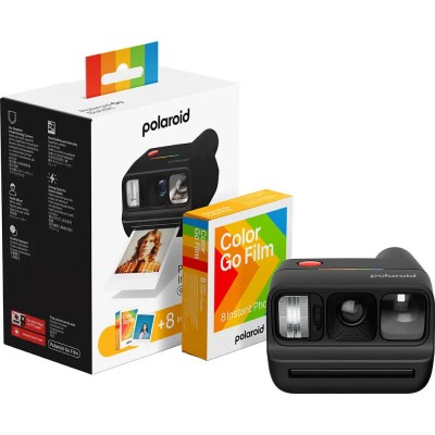 други,аксесоари,polaroid,go,gen,3,+,color,film,bundle,instant,camera,clear,(black)