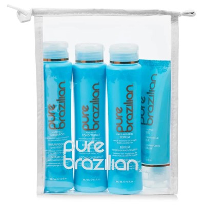 хигиена,коса,pure,brazillian,home,care,kit,4,piece,shampoo,60,ml,clear,(white,pink)