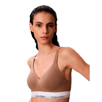 дамско,бельо,дамски,бикини,и,танкини,calvin,klein,lv00qf8498,triangle,bra,brown,(soft,mocha)
