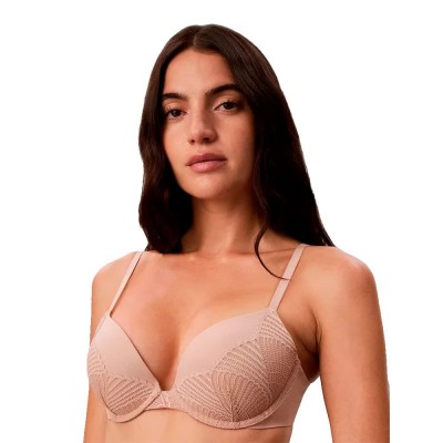сутиен,дамско,бельо,дамски,бикини,и,танкини,calvin,klein,lv00qf8965,push,up,bra,beige,(cedar)