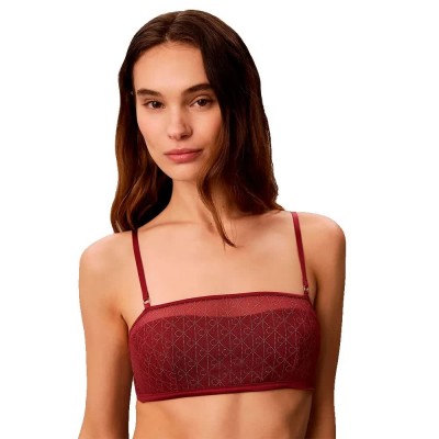 дамско,бельо,дамски,бикини,и,танкини,calvin,klein,lv00qf8973,bandeau,bra,red,(established,red)