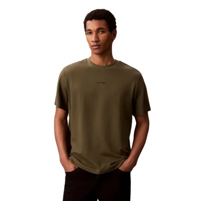 тениска,мъжки,тениски,дамски,тениски,calvin,klein,lv04lc241g,short,sleeve,t,shirt,brown,(olive,night)