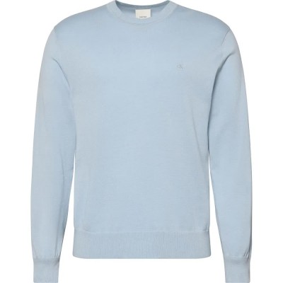 блуза,мъжки,пуловери,дамски,пуловери,calvin,klein,supima,sweater,blue,(plein,air)