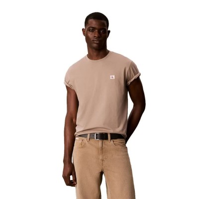 тениска,мъжки,тениски,дамски,тениски,calvin,klein,jeans,badge,30s,short,sleeve,t,shirt,beige,(roasted,cashew)