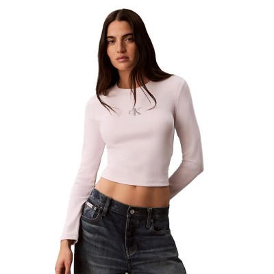 тениска,мъжки,тениски,дамски,тениски,calvin,klein,jeans,lv047a803g,long,sleeve,t,shirt,white,(crystal,blush)
