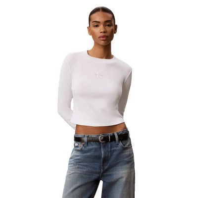 тениска,мъжки,тениски,дамски,тениски,calvin,klein,jeans,lv047a803g,long,sleeve,t,shirt,white,(bright,white)