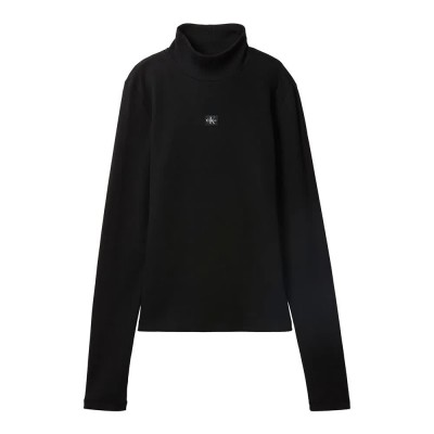 тениска,мъжки,тениски,дамски,тениски,calvin,klein,jeans,lv047d203g,long,sleeve,high,neck,t,shirt,black,(black)