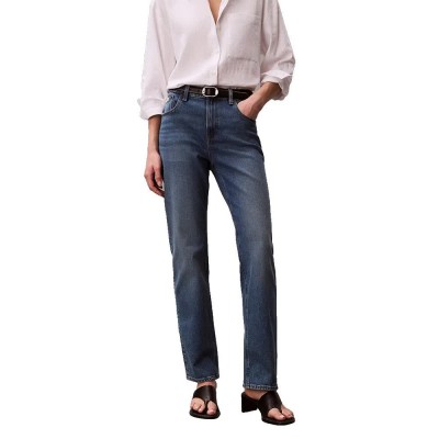 дънки,мъжки,панталони,дамски,панталони,calvin,klein,jeans,lv047f711g,straight,fit,high,waist,jeans,blue,(vintage,skyfall)