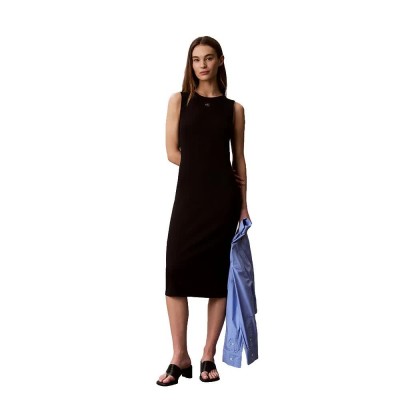 рокля,дамски,поли,и,рокли,calvin,klein,jeans,lv047g209g,sleeveless,midi,dress,black,(black)