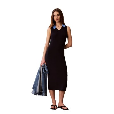 рокля,дамски,поли,и,рокли,calvin,klein,jeans,lv047g310g,sleeveless,long,dress,blue,(dark,sapphire)