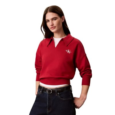 блуза,дамски,блузи,calvin,klein,jeans,lv047h247g,sweatshirt,red,(rio,red)