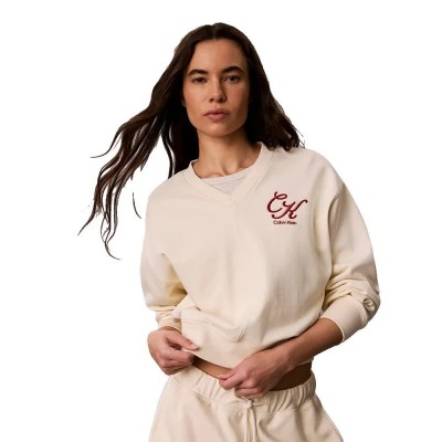 блуза,дамски,блузи,calvin,klein,jeans,lv047h815g,sweatshirt,beige,(turtledove)