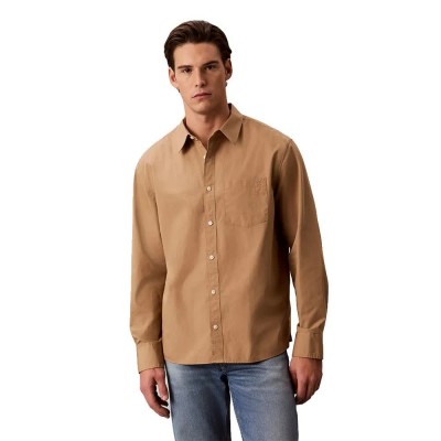 риза,с,дълъг,ръкав,дамски,ризи,мъжки,ризи,calvin,klein,jeans,lv04rf105g,long,sleeve,shirt,brown,(tigers,eye)
