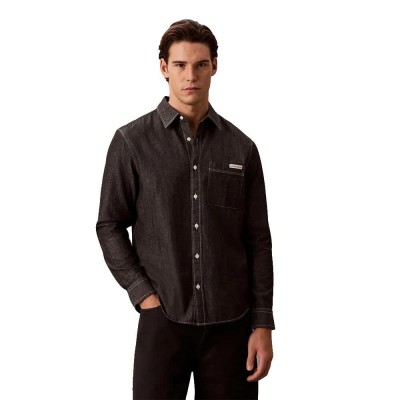 риза,с,дълъг,ръкав,дамски,ризи,мъжки,ризи,calvin,klein,jeans,lv04rg115g,long,sleeve,shirt,black,(black)
