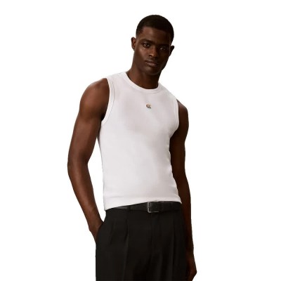 тениска,мъжки,тениски,дамски,тениски,calvin,klein,jeans,lv04rg239g,sleeveless,t,shirt,white,(bright,white)