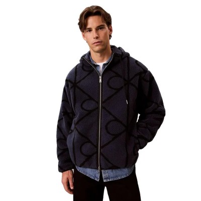 блуза,мъжки,пуловери,calvin,klein,jeans,lv04rh251g,full,zip,sweatshirt,blue,(blue,nights)