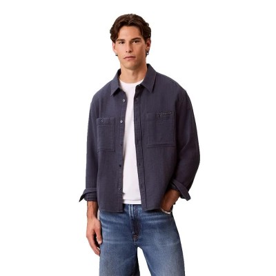 риза,с,дълъг,ръкав,дамски,ризи,мъжки,ризи,calvin,klein,jeans,lv04rh116g,long,sleeve,shirt,blue,(blue,nights)