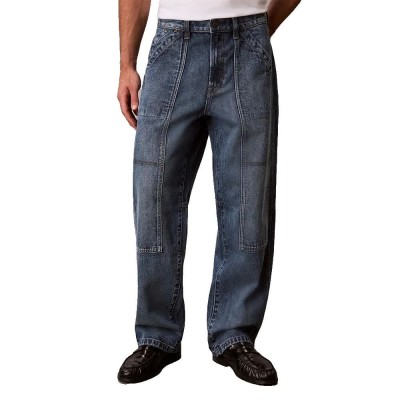 дънки,мъжки,панталони,дамски,панталони,calvin,klein,jeans,lv04rh781g,carpenter,jeans,blue,(short,line)