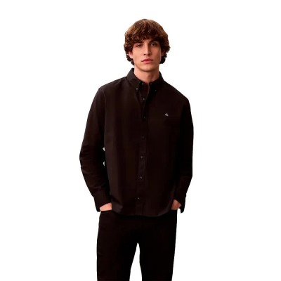 риза,с,дълъг,ръкав,дамски,ризи,мъжки,ризи,calvin,klein,jeans,lv140em125,long,sleeve,shirt,brown,(black)