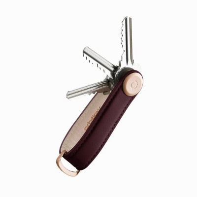 ключодържатели,orbitkey,leather,keychain,brown,(burgundy,red)