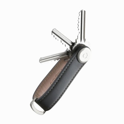 ключодържатели,orbitkey,leather,keychain,brown,(grey,charcoal)