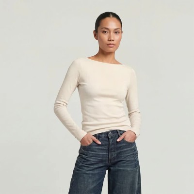 тениска,мъжки,тениски,дамски,тениски,g,star,d29961,g021,long,sleeve,t,shirt,ecru