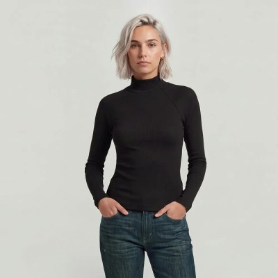 тениска,мъжки,тениски,дамски,тениски,g,star,d32185,e136,long,sleeve,high,neck,t,shirt,dark,black