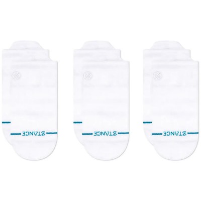 чорапи,мъжки,чорапи,дамски,чорапи,stance,icon,low,tab,socks,3,pairs,white,(white)