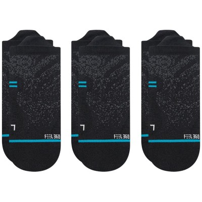 чорапи,мъжки,чорапи,дамски,чорапи,stance,run,light,tab,socks,3,pairs,black,(black)