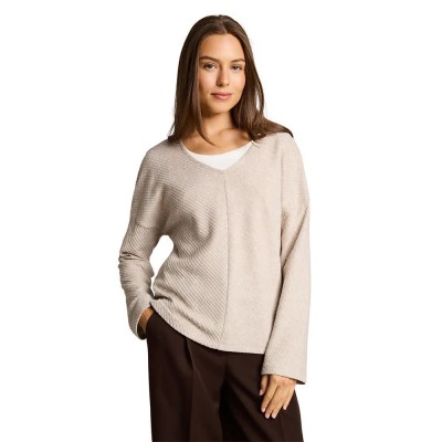 блуза,мъжки,пуловери,дамски,пуловери,tom,tailor,1053432,sweatshirt,gravel,beige,melange