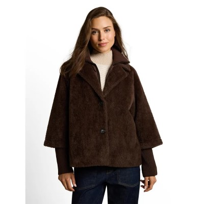 яке,мъжки,якета,дамски,якета,и,палта,tom,tailor,cosy,cape,jacket,brown,(java,dark,brown)