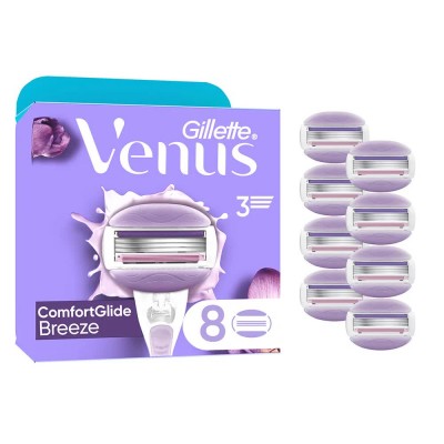 бръснене,venus,comfortglide,breeze,razor,blade,refills,purple,(purple,white)