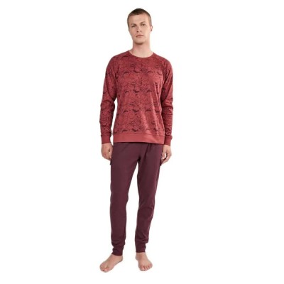 пижама,мъжки,пижами,gisela,snoopy,print,long,sleeve,pyjama,pink,(printed)
