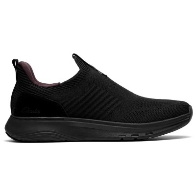 обувки,мъжки,маратонки,дамски,маратонки,clarks,shoes,motion,slip,on,trainers,black,(black,knit)