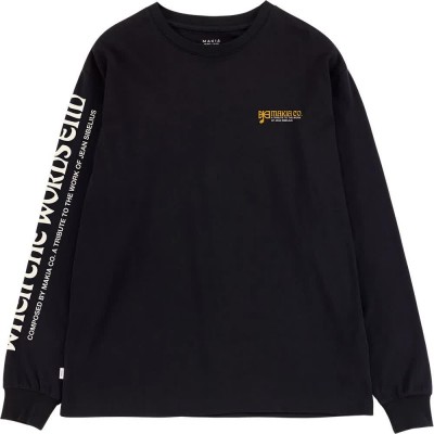 тениска,мъжки,тениски,дамски,тениски,makia,music,long,sleeve,t,shirt,black,(black)