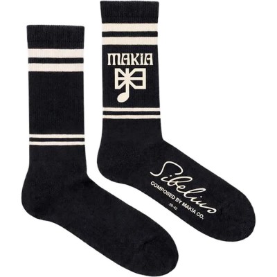 чорапи,мъжки,чорапи,дамски,чорапи,makia,note,crew,socks,black,(black)
