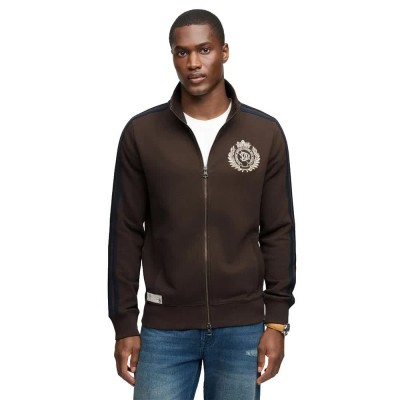 блуза,мъжки,пуловери,superdry,essential,retro,full,zip,sweatshirt,brown,(dark,brown)