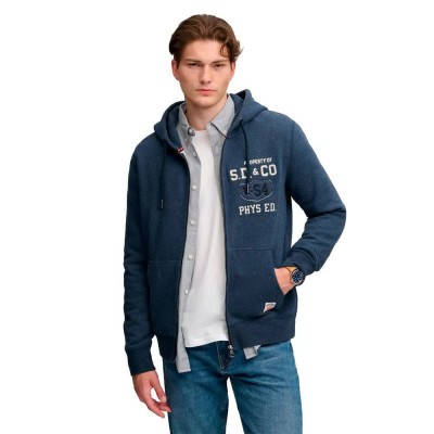 блуза,мъжки,пуловери,superdry,self,applique,relaxed,full,zip,sweatshirt,blue,(vintage,navy,marl)